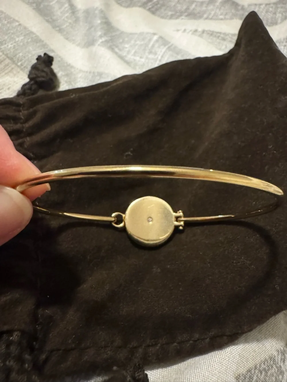 Michael Kors Gold-Tone Pavé Circle Bangle Bracelet - Sparkling Crystal Accent
